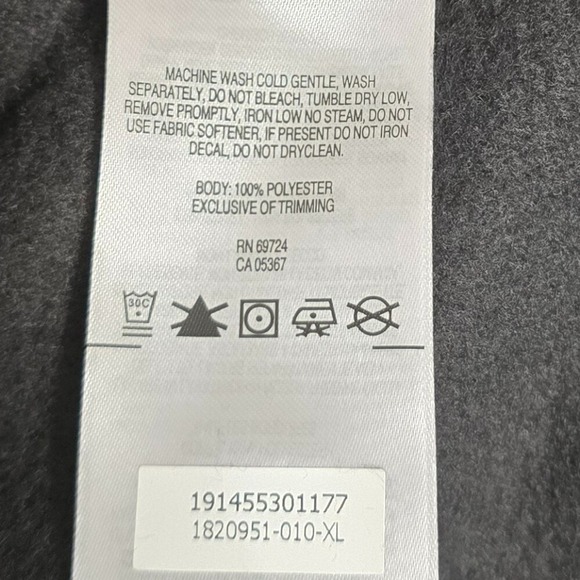 Columbia Men's XL Flattop Ridge Black Pullover Fleece Half Snap  NWT Fall Winter - Picture 3 of 10